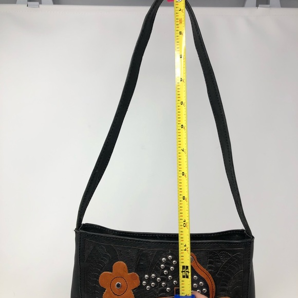 Texan Leathers Black Shoulder Bag - Picture 9 of 12